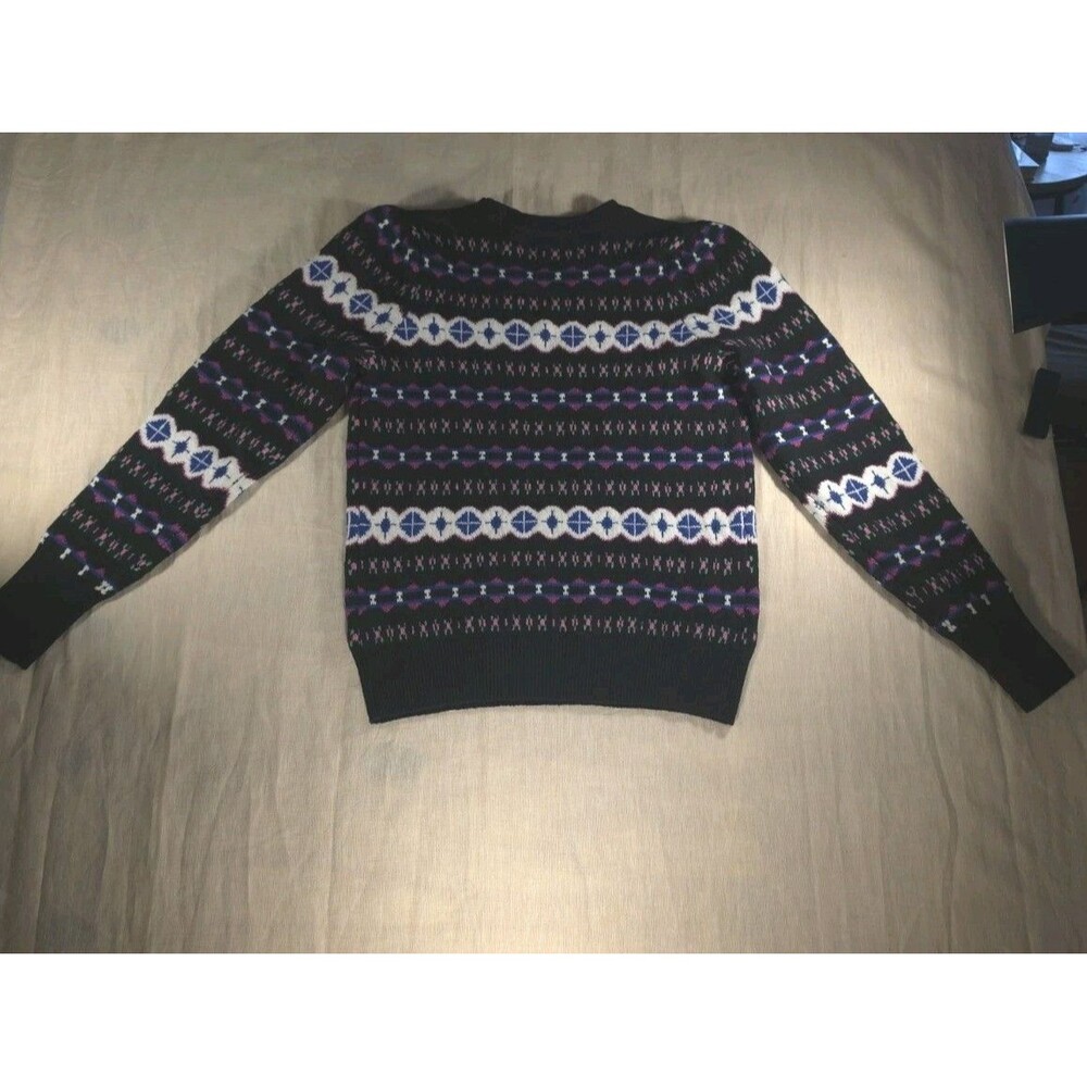 NWT Loft Fair Isle Puff Long Sleeve Sweater Size Small Cotton Blend - Picture 6 of 11